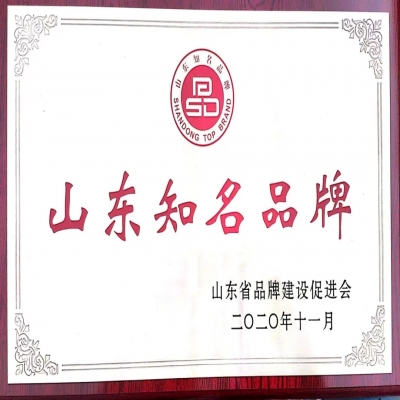 喜報！山東天工入選2020年度山東知名品牌
